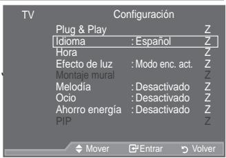 SAMSUNG LE46A559P4F - Elección del idioma - 1