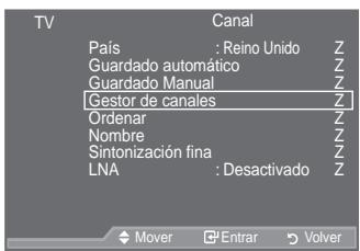 SAMSUNG LE46A559P4F - Adición y bloqueo de canales - 1