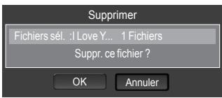 SAMSUNG LE46A568 - Suppression d'un fichier musical - 2