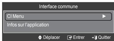 SAMSUNG LE46A568 - Sélection du menu cl (interface commune) - 2