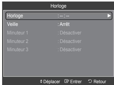 SAMSUNG LE46A568 - Option 1: réglage manuel de l'horloge - 2