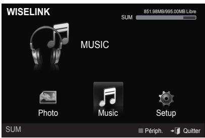 SAMSUNG LE46A568 - Tri de la liste de musiques - 1