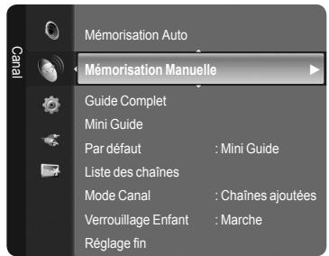 SAMSUNG LE46A568 - Mémorisation manuelle des canaux - 1