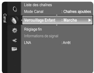 SAMSUNG LE46A568 - Activation du verrouillage enfant - 1
