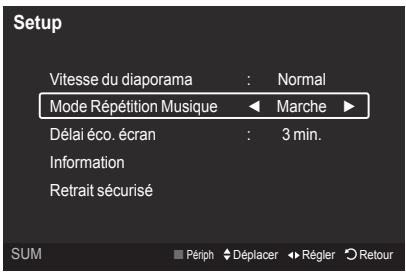 SAMSUNG LE46A568 - Mode de répétition musique - 1