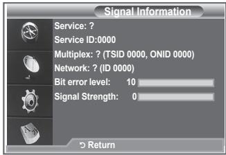 SAMSUNG LE46M87BD - Checking the Signal Information - 1