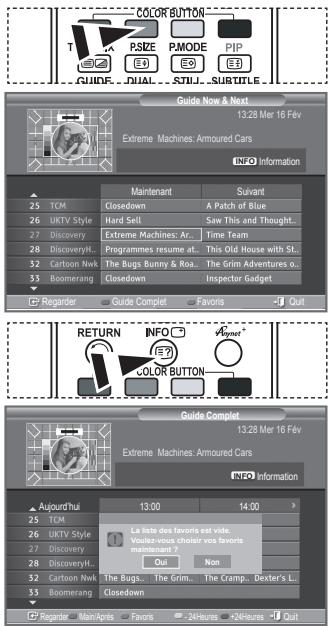 SAMSUNG LE46M87BD - Configurer le Guide par défaut - 3