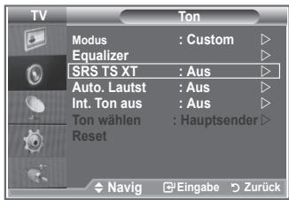 SAMSUNG LE46M87BD - Einstellen von TruSurround XT (SRS TS XT) - 2
