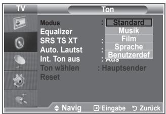 SAMSUNG LE46M87BD - Tonstandard wahlen - 2