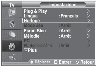 SAMSUNG LE46M87BD - Réglage et affichage de l'heure actuelle - 1