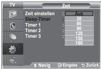 SAMSUNG LE46M87BD - Sleep-Timer einstellen - 2