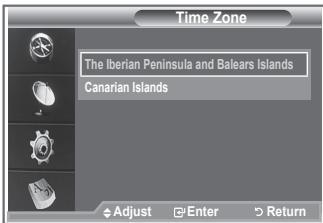SAMSUNG LE46M87BD - Select the time zone where locate - 2