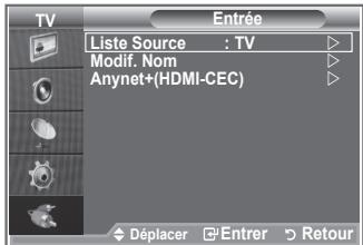 SAMSUNG LE46M87BD - Vous pouvez selectionner parmi les sources extérieures connectees aux prises d'entrée du téléviseur. - 1