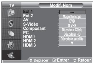 SAMSUNG LE46M87BD - Nommez le périphérique connecté aux prises d'entrée pour rendre la sélection des sources d'entrée plus facile. - 2