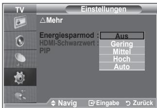 SAMSUNG LE46M87BD - Verwendend der Energiesparfunktion - 2