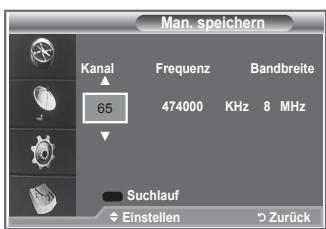 SAMSUNG LE46M87BD - Kanalliste manuell aktualisieren - 1