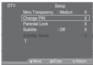 SAMSUNG LE52A559P4F - Setting up the Parental Lock - 3