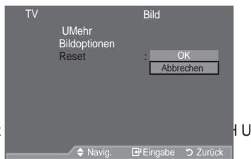 SAMSUNG LE52A559P4F - Zurücksetzen der Bildeinstellungen auf die werkseitig festgelegten Standardwerte - 1