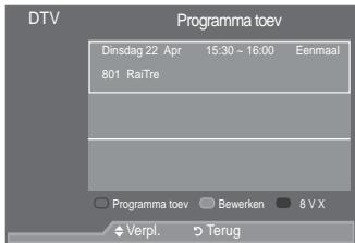 SAMSUNG LE52A559P4F - De lijst met geplande programma's - 3