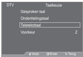 SAMSUNG LE52A559P4F - De voorkeurstaal selecteren (Ondertiteling, Audio of Teletekst) - 3