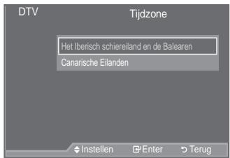 SAMSUNG LE52A559P4F - De tijdzone selecteren (uitsluitend Spanje) - 2