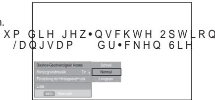 SAMSUNG LE52A559P4F - Benutzen des Menus während einer Diaschau - 1