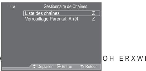 SAMSUNG LE52A559P4F - Ajout/verrouillage de canaux - 2