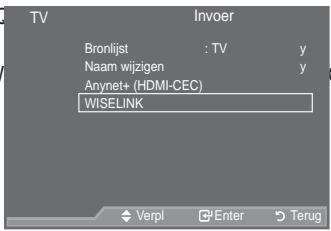 SAMSUNG LE52A559P4F - Gebruik van het WISELINK Menu - 1