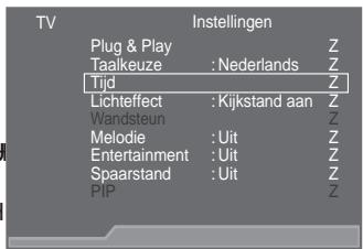 SAMSUNG LE52A559P4F - De huidigeijd instellen en weergeven - 1