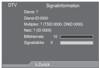 SAMSUNG LE52A559P4F - Überprüfen der Signalinformation - 1