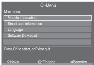 SAMSUNG LE52A559P4F - Auswahlen des CI-Menus (Common Interface) - 1