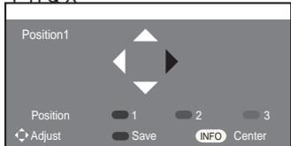 SAMSUNG LE52A559P4F - Moving to the remembered position - 1