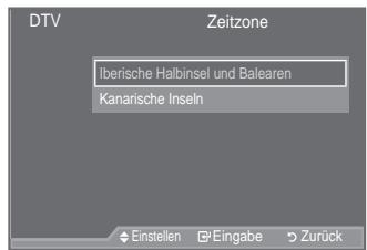 SAMSUNG LE52A559P4F - Zeitzone auswahlen (Nur Spanien) - 2