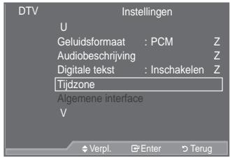 SAMSUNG LE52A559P4F - De tijdzone selecteren (uitsluitend Spanje) - 1