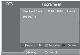 SAMSUNG LE52A559P4F - Verwendend der Vormerkliste - 3
