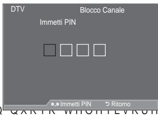 SAMSUNG LE52A559P4F - Impostazione della funzione Blocco Canale - 2