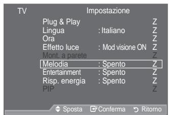 SAMSUNG LE52A559P4F - Impostazione dell'Effetto luce (in base al modello) - 3