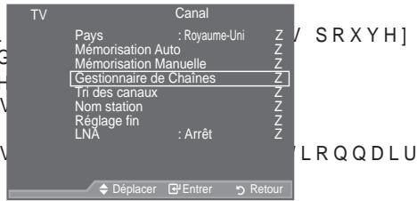 SAMSUNG LE52A559P4F - Ajout/verrouillage de canaux - 1