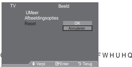 SAMSUNG LE52A559P4F - De standard-beeldinstellungen herstellen - 1