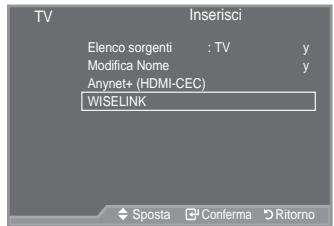 SAMSUNG LE52A559P4F - Utilizzato del menu WISELINK - 1