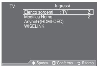 SAMSUNG LE52A559P4F - Selezione della sorgente - 1