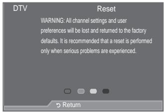 SAMSUNG LE52A559P4F - Resetting - 2
