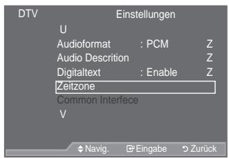SAMSUNG LE52A559P4F - Zeitzone auswahlen (Nur Spanien) - 1