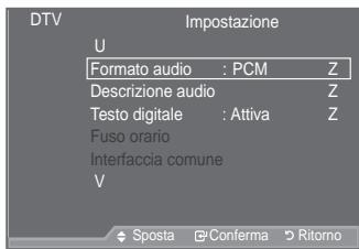 SAMSUNG LE52A559P4F - Selezione del formato audio - 1