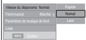 SAMSUNG LE52A559P4F - Utilisation du menu pendant un diaporama - 2