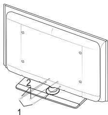 SAMSUNG LE52A559P4F - De voet installereren - 2