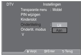 SAMSUNG LE52A559P4F - De ondertiteling instellen - 1