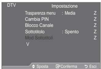 SAMSUNG LE52A559P4F - Anteprima del sistema di menu DTV - 3