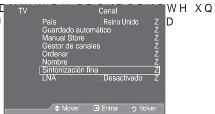 SAMSUNG LE52A559P4F - Sintonización precisa de la recepción de canales - 1