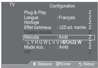 SAMSUNG LE52A559P4F - Réglage de l'effet lumineux (en fonction du modèle) - 2